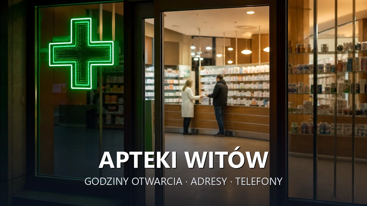 Apteki Witów, gmina Kościelisko, powiat tatrzański - adresy, telefony, godziny otwarcia