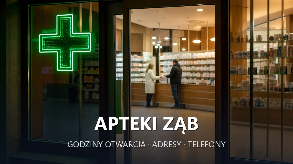 Apteki Ząb, gmina Poronin, powiat tatrzański - adresy, telefony, godziny otwarcia