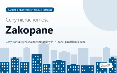 Ceny mieszkań w Zakopanem — październik 2026