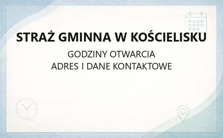 Straż Gminna w Kościelisku - kontakt, telefony i godziny