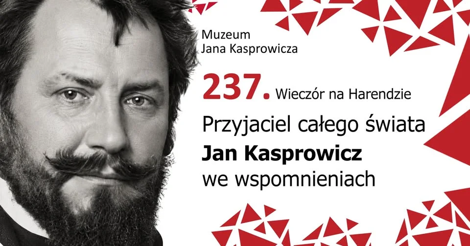 Grafika promocyjna wydarzenia 237. Wieczór na Harendzie: Przyjaciel całego świata – wspomnienia Poety