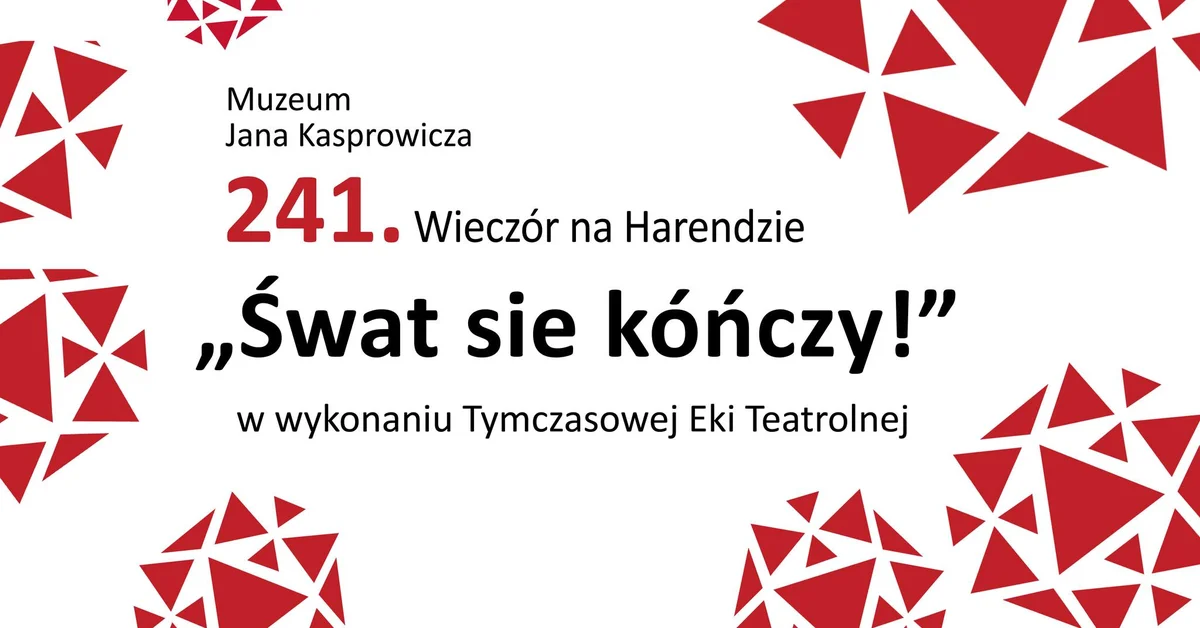 Grafika promocyjna wydarzenia 241. Wieczór na Harendzie: dramat Kasprowicza