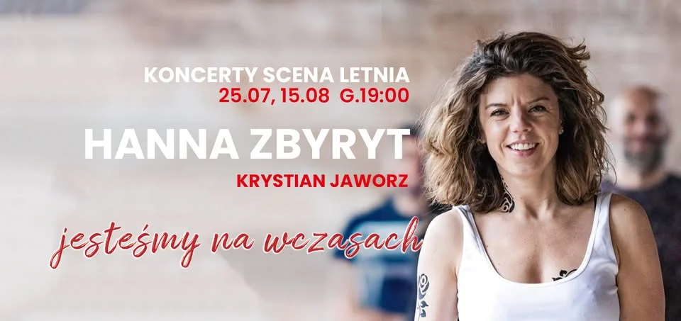 Grafika promocyjna wydarzenia Hanna Zbyryt - Krystian Jaworz: letnia scena