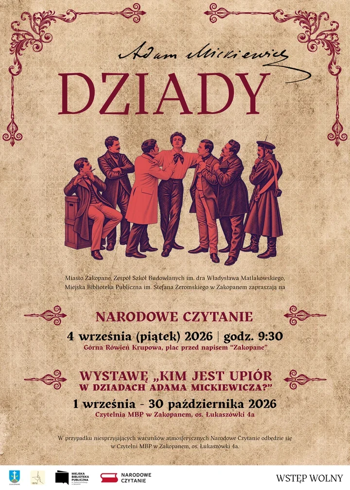 Zakopiańskie „Dziady” wyjdą pod Tatry podczas Narodowego Czytania 2026
