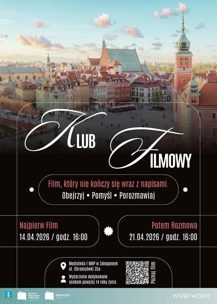 Kino, pamięć i rozmowa - kwietniowy Klub Filmowy wraca do Mediateki