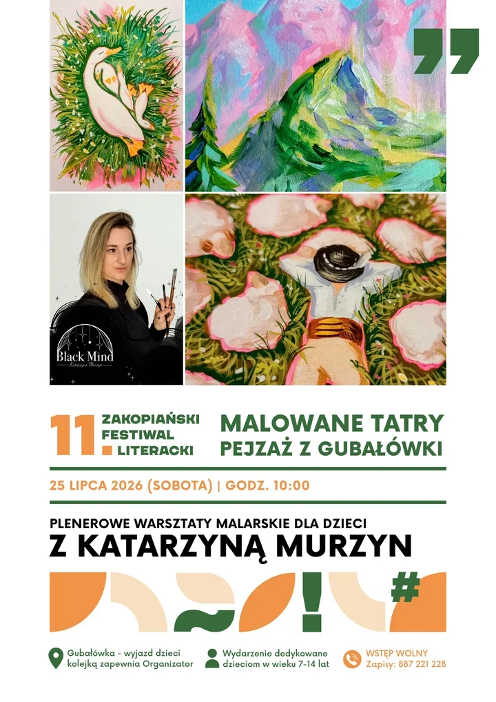 Na Gubałówce dzieci namalują własne Tatry podczas festiwalowych warsztatów