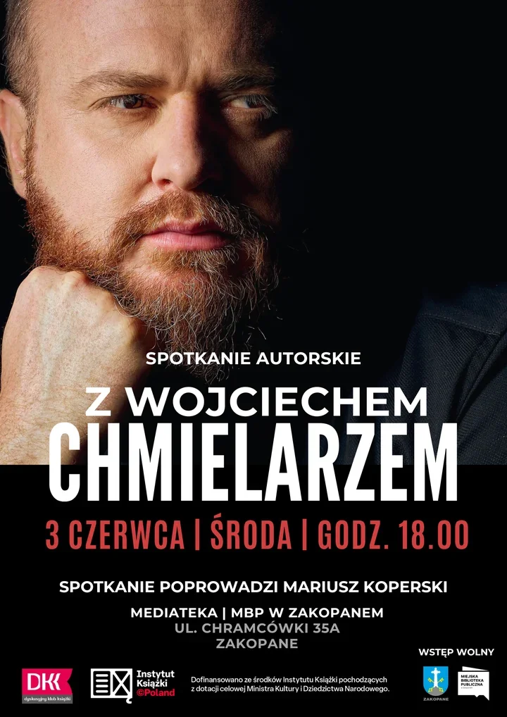 Wojciech Chmielarz w Zakopanem - wieczór z kryminałem i świeżą premierą