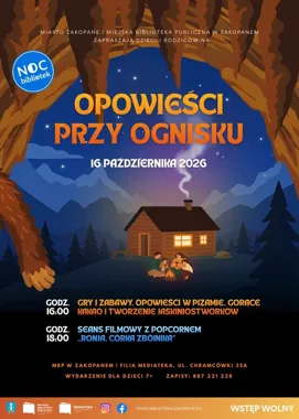 Piżamy, ognisko i filmowa przygoda - biblioteka zaprasza dzieci