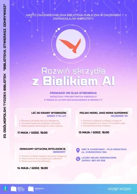 Bielik AI w Zakopanem - biblioteka szykuje trzy spotkania, które oswoją technologię