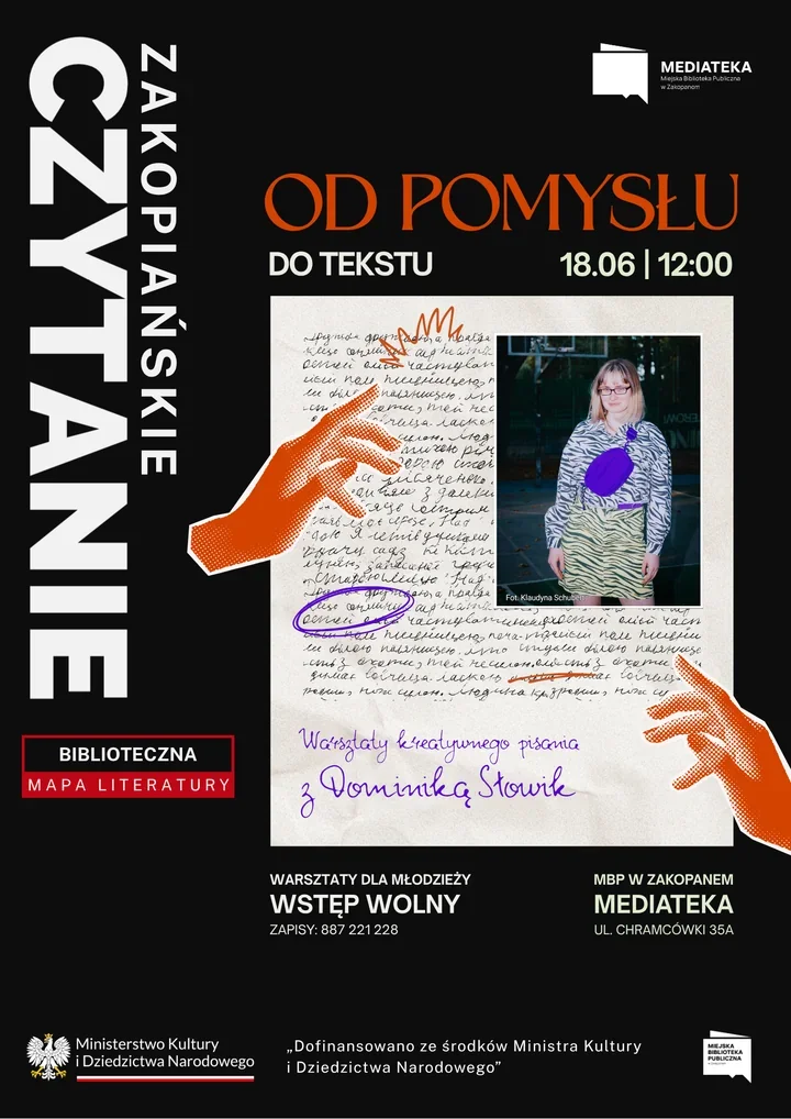 Młodzież w Zakopanem zajrzy do kuchni pisania z Dominiką Słowik