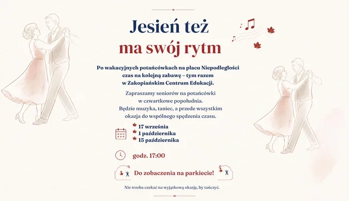 Jesienne potańcówki w Zakopanem przenoszą się pod dach