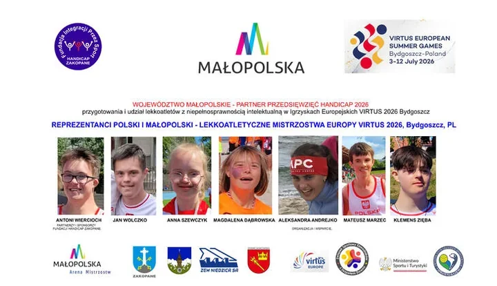Siedmioro reprezentantów HANDICAP Zakopane zdobyło 27 medali VIRTUS