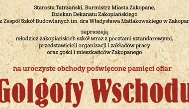 Zakopane odda hołd ofiarom dwóch bolesnych kwietniowych rocznic