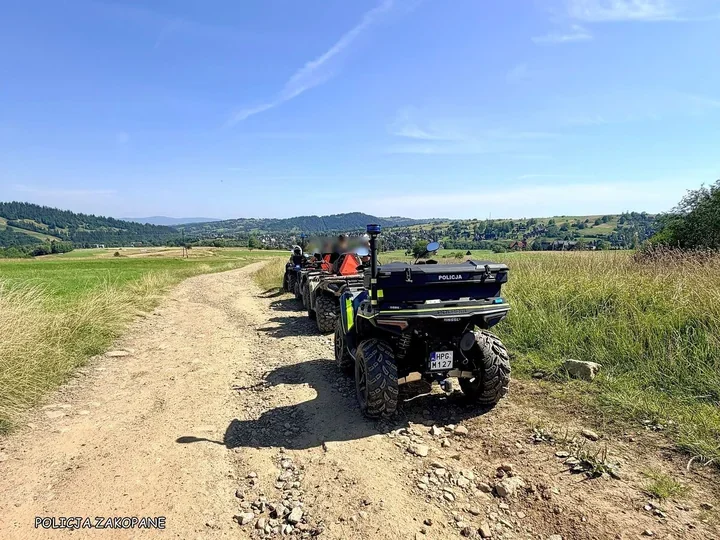 19 quadów pod lupą policji w Zakopanem. Kontrole objęły Bachledzki Wierch