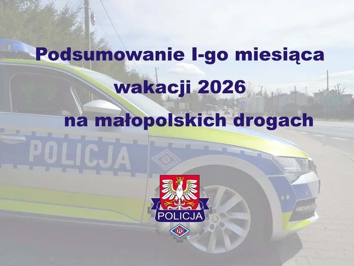 Wakacje na małopolskich drogach: 307 wypadków i 8 ofiar