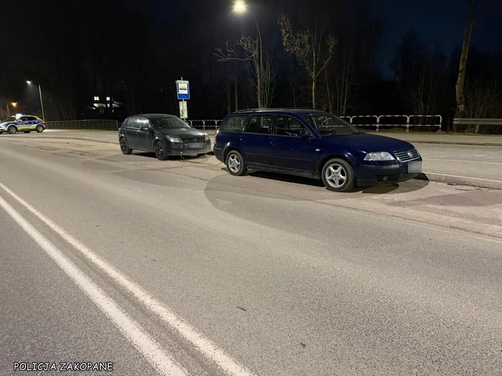 Pijany holował auto w Zakopanem - patrol zatrzymał nietypowy duet