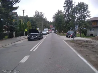 Kolizja na DK-49 w Białce Tatrzańskiej. Kierowca miał ponad 2 promile