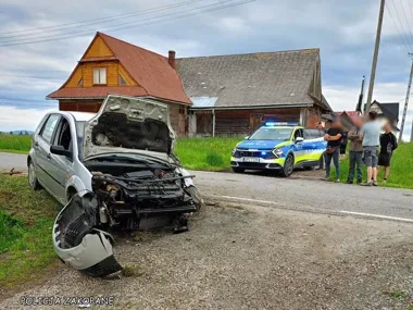 Uciekł z rowu, ale policjanci szybko znaleźli 25-latka z 2,2 promila