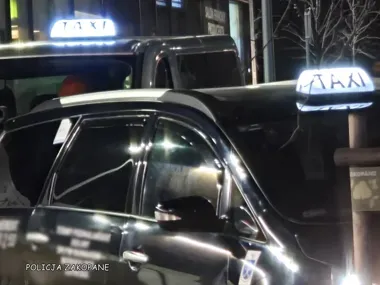 Taxi wjechało na Krupówki i od razu dostało wysoki mandat