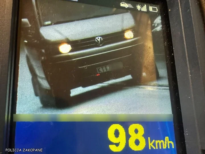 Murzasichle - 98 km/h w zabudowanym i natychmiastowa utrata prawa jazdy