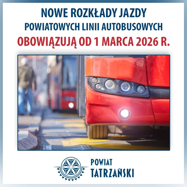 Powiatowe linie autobusowe wprowadzają nowe rozkłady – zmiany tras i kursów