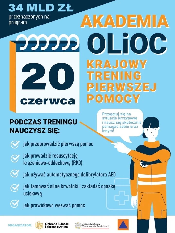 Pierwsza pomoc w pięciu gminach. Trening ma przećwiczyć realne reakcje