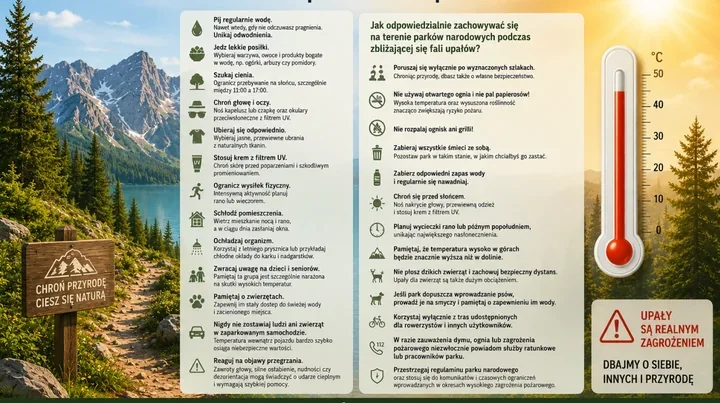 W parkach narodowych łatwo o błąd. Przed wyjściem trzeba sprawdzić komunikaty